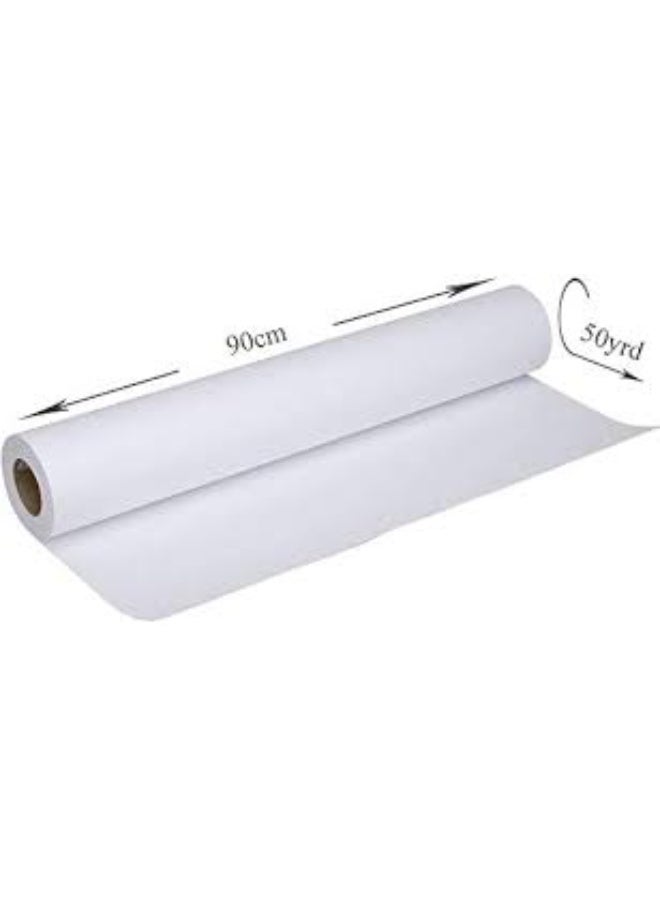 Plotter Roll - A1 Size, 900 Mm X 50 Yards 90x50, 80 Gsm, 2in Core 1 Roll